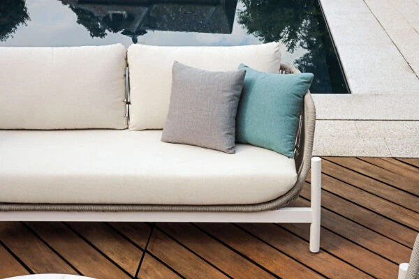 Salotto Vietri alluminio e corda set 155B