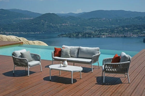 Maratea sofa aluminum and rope set 156B