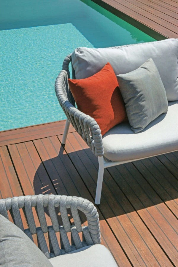 Divano Maratea alluminio e corda set 156B