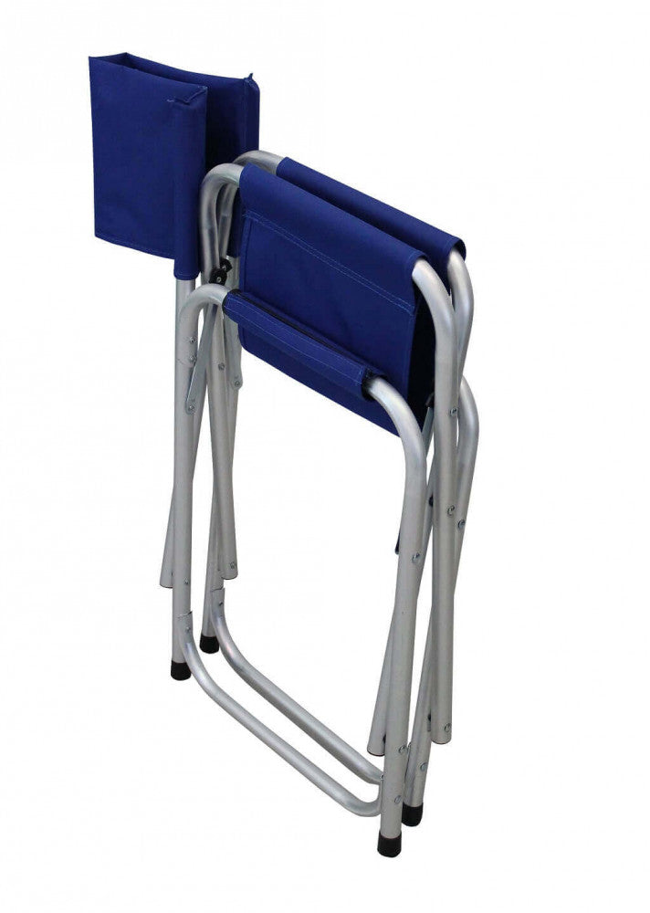 POLTRONA REGISTA ALLUMINIO BLU