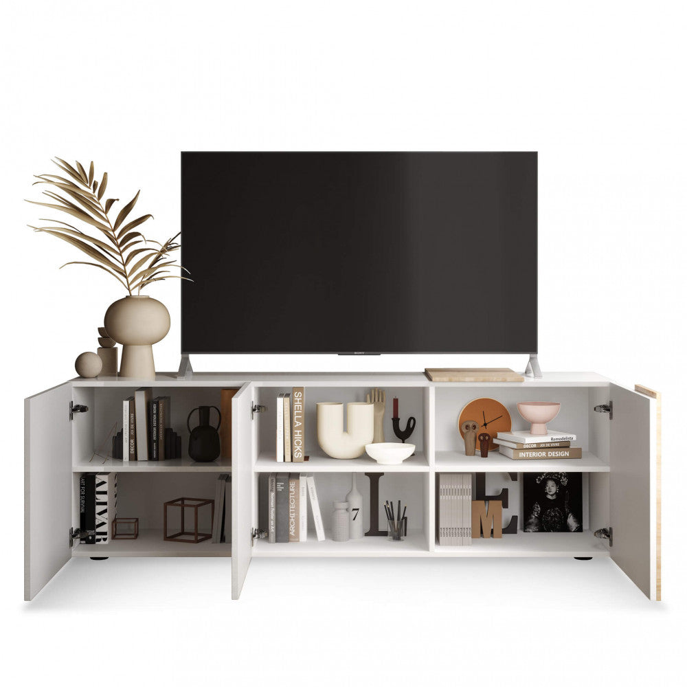 BASE TV 3 ANTE BIANCO LUCIDO/CADIZ ALBERTO