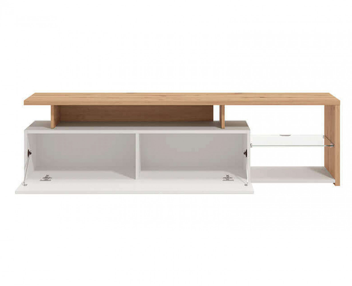 PORTATV ARCTIC BIANCO, ROVERE ARTIGIANO E BIANCO GLOSS