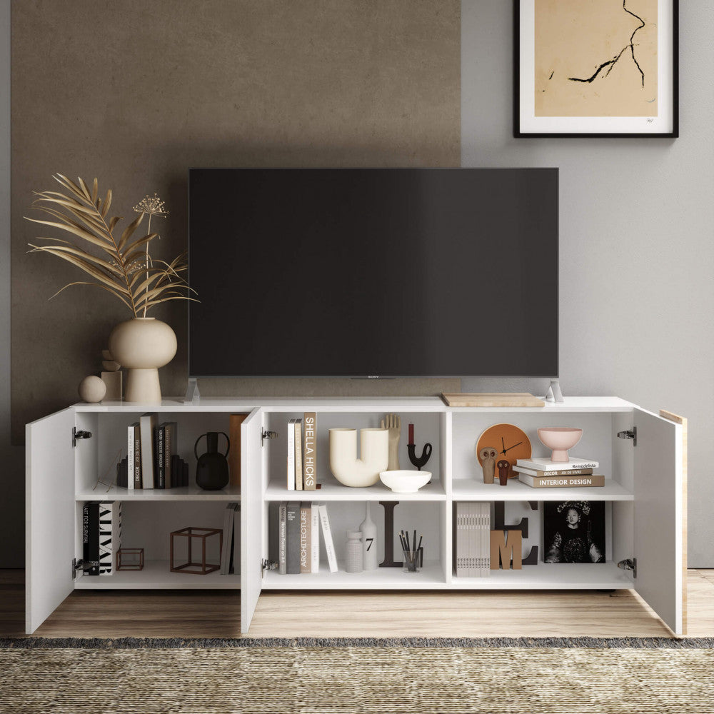 BASE TV 3 ANTE BIANCO LUCIDO/CADIZ ALBERTO