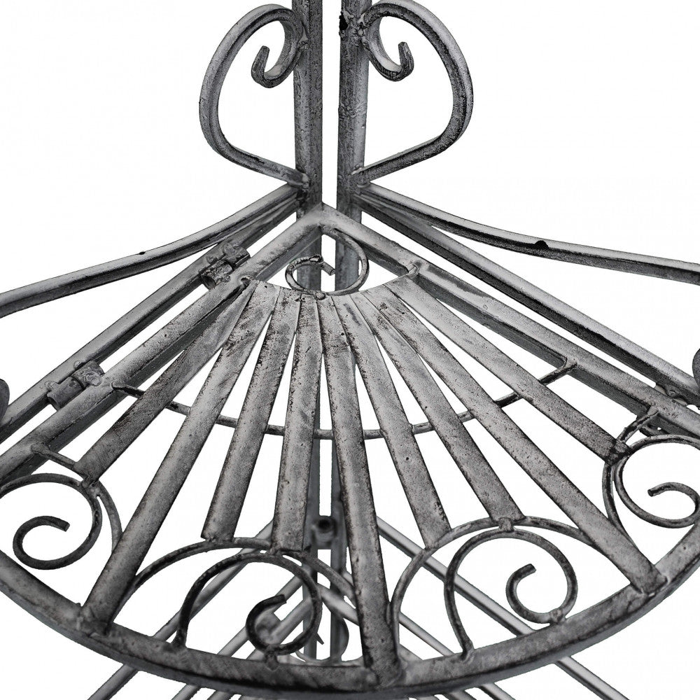 ÉTAGÈRE CHARLOTTE 4 PIANI BIANCO OSSIDATO