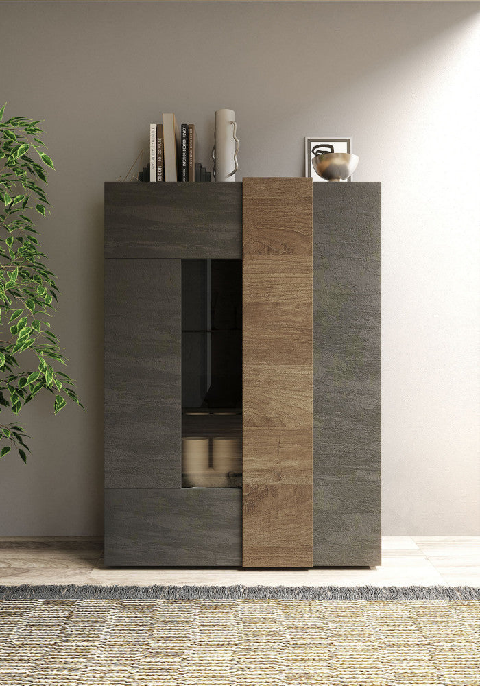 VETRINA 2 ANTE TITANIO/MERCURE ALBERTO