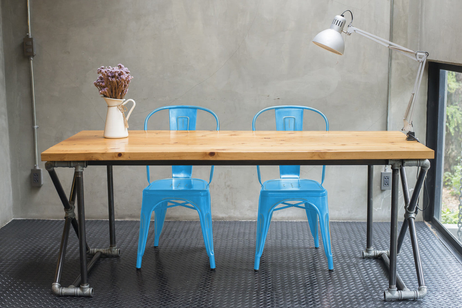 SEDIA LOLA AZZURO ANTICO