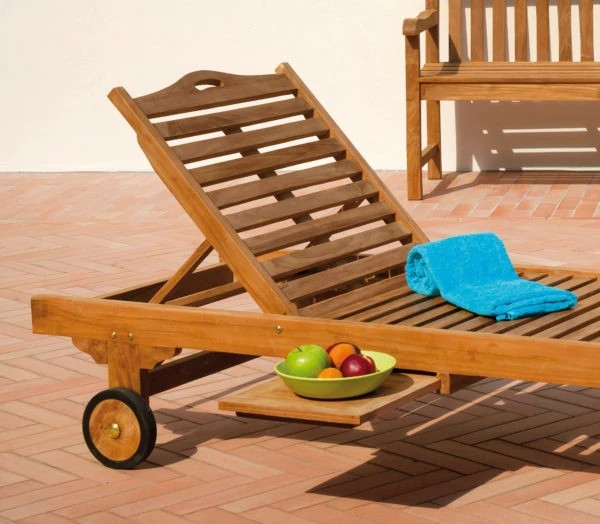 Lettino in legno di teak CL511