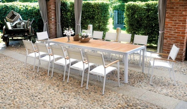 Tavolo Teak e Alluminio RTT86B