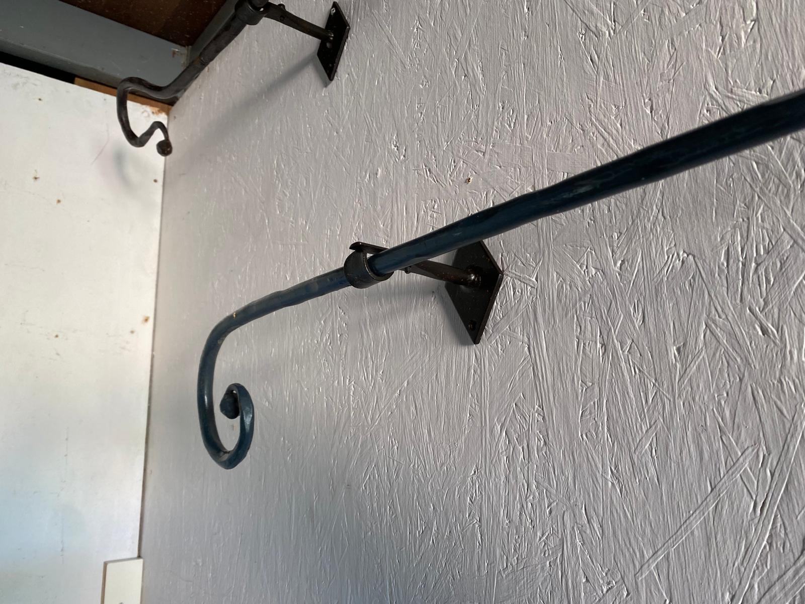 Bastone per tenda in ferro battuto