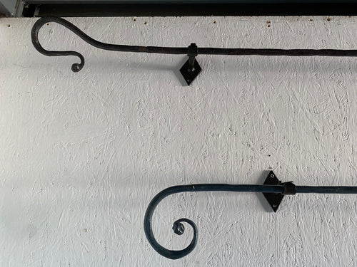 Bastone per tenda in ferro battuto