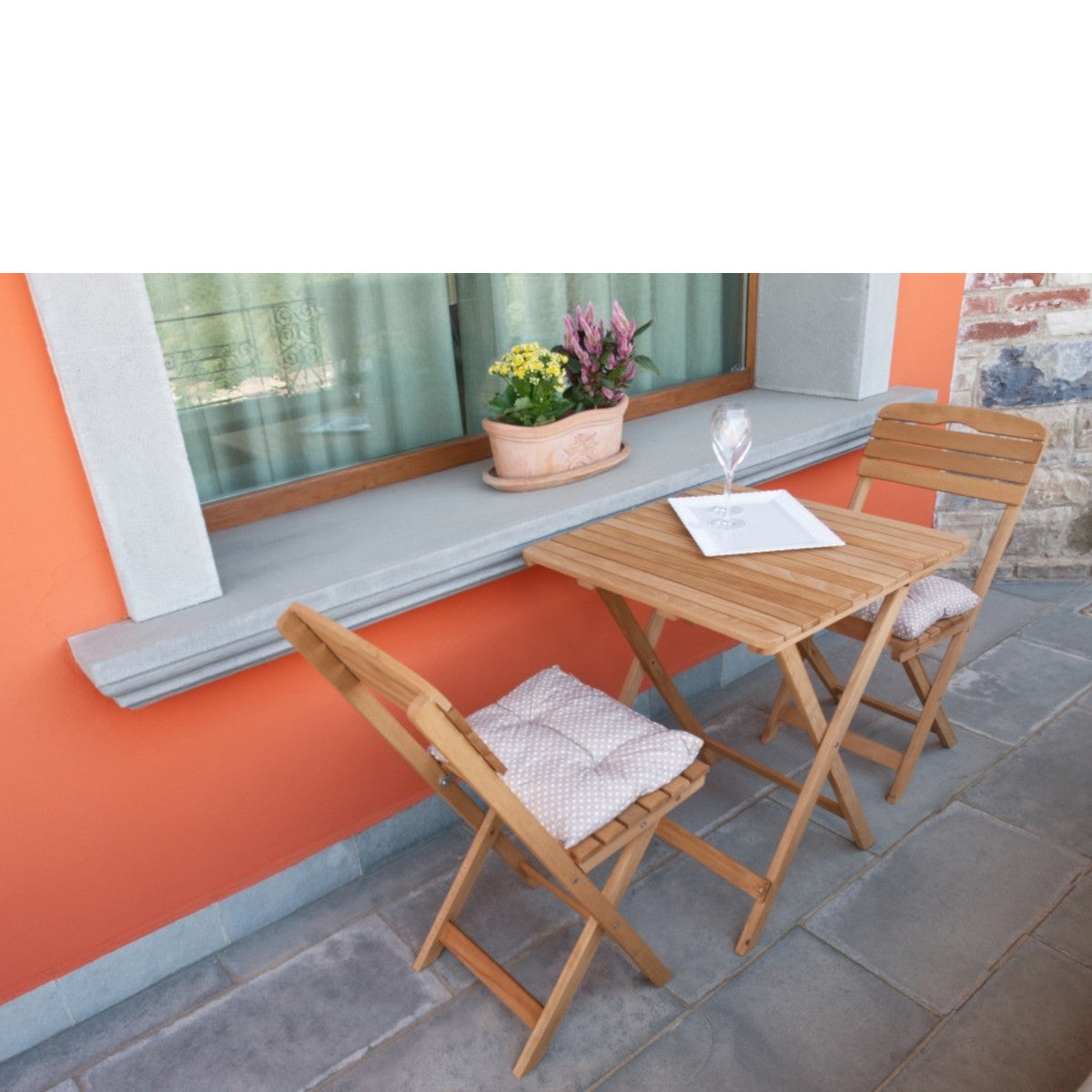 Set Tavolo e Sedie Pieghevoli Modello Bistrot Cannes