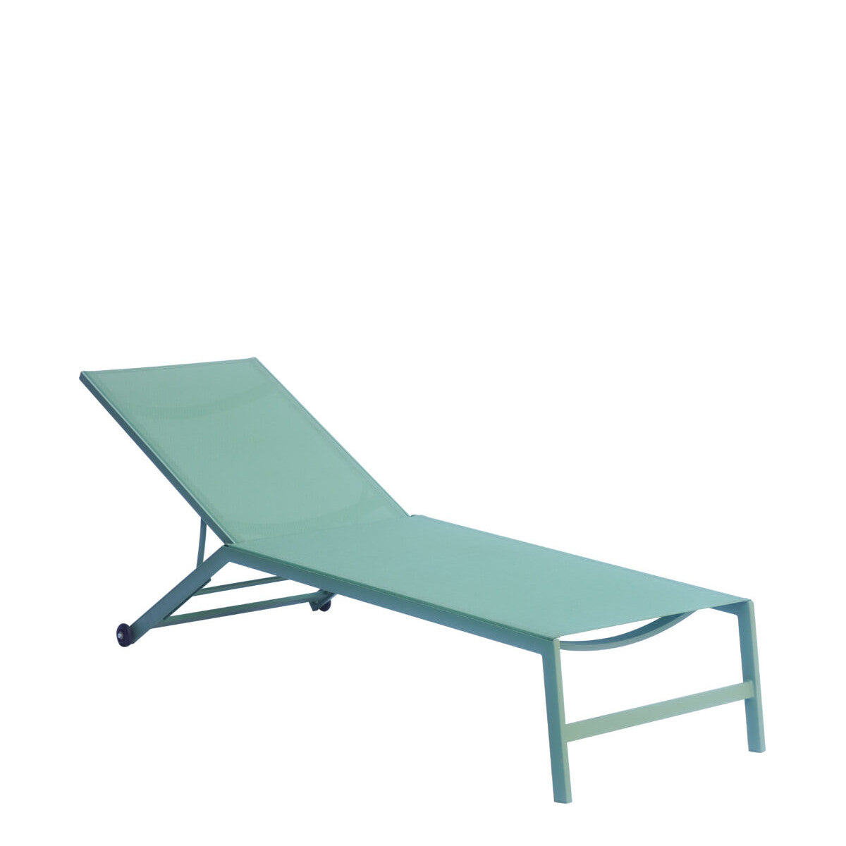 Lettino Verde con Ruote Clat46V