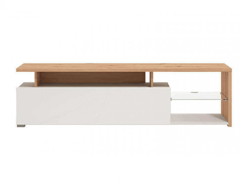 PORTATV ARCTIC BIANCO, ROVERE ARTIGIANO E BIANCO GLOSS