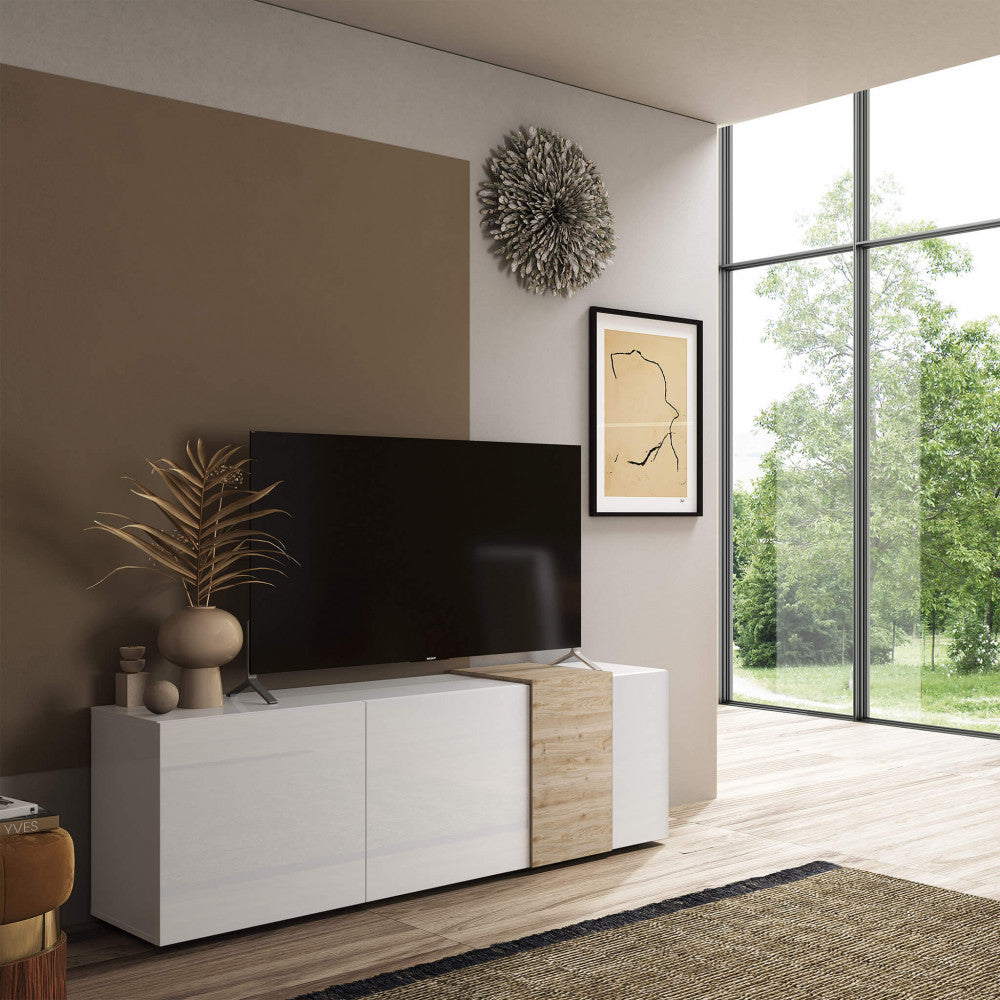 BASE TV 3 ANTE BIANCO LUCIDO/CADIZ ALBERTO