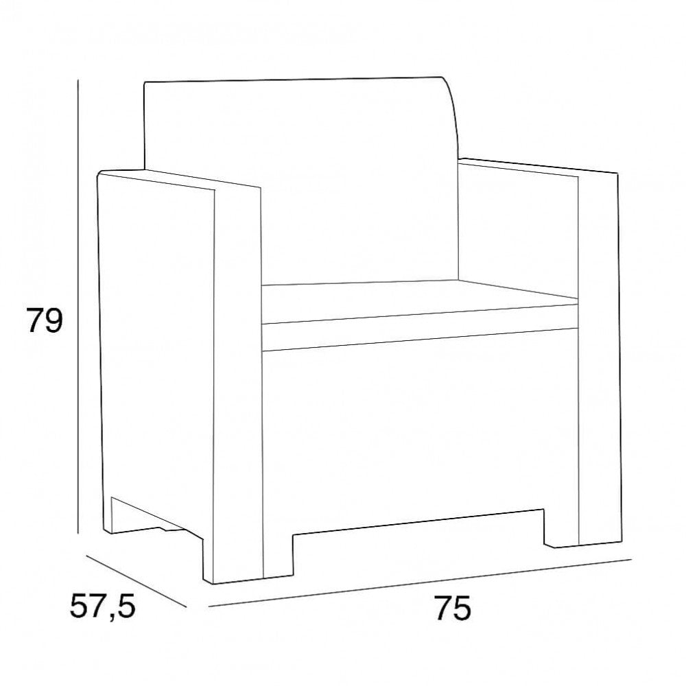 NEBRASKA 2 PC/CUSHION LOUNGE