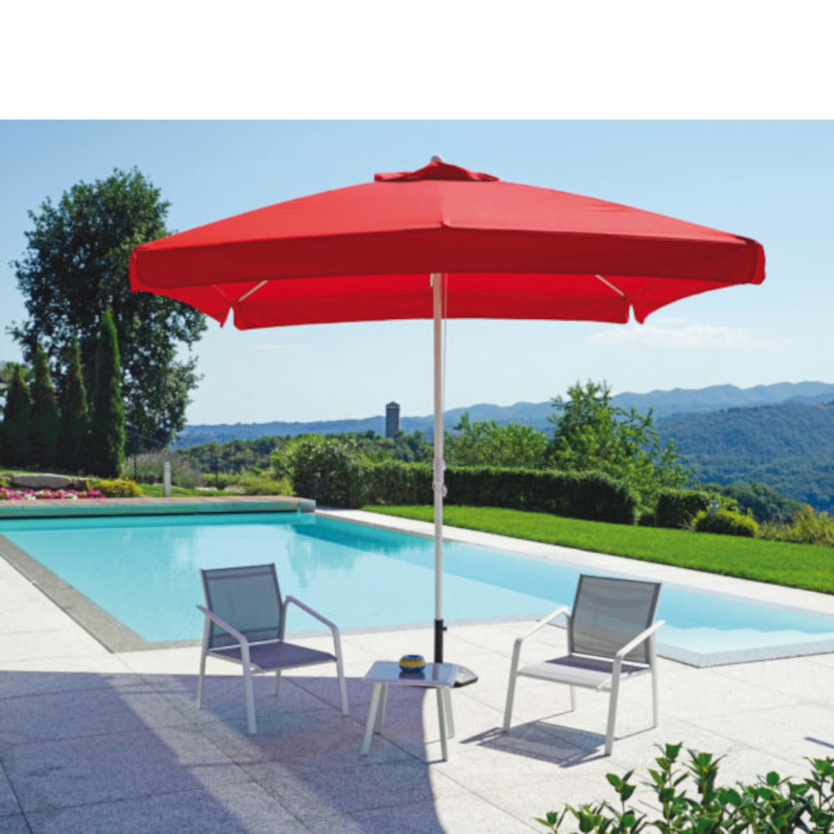 Ombrellone 300x300 Rosso ARTH972