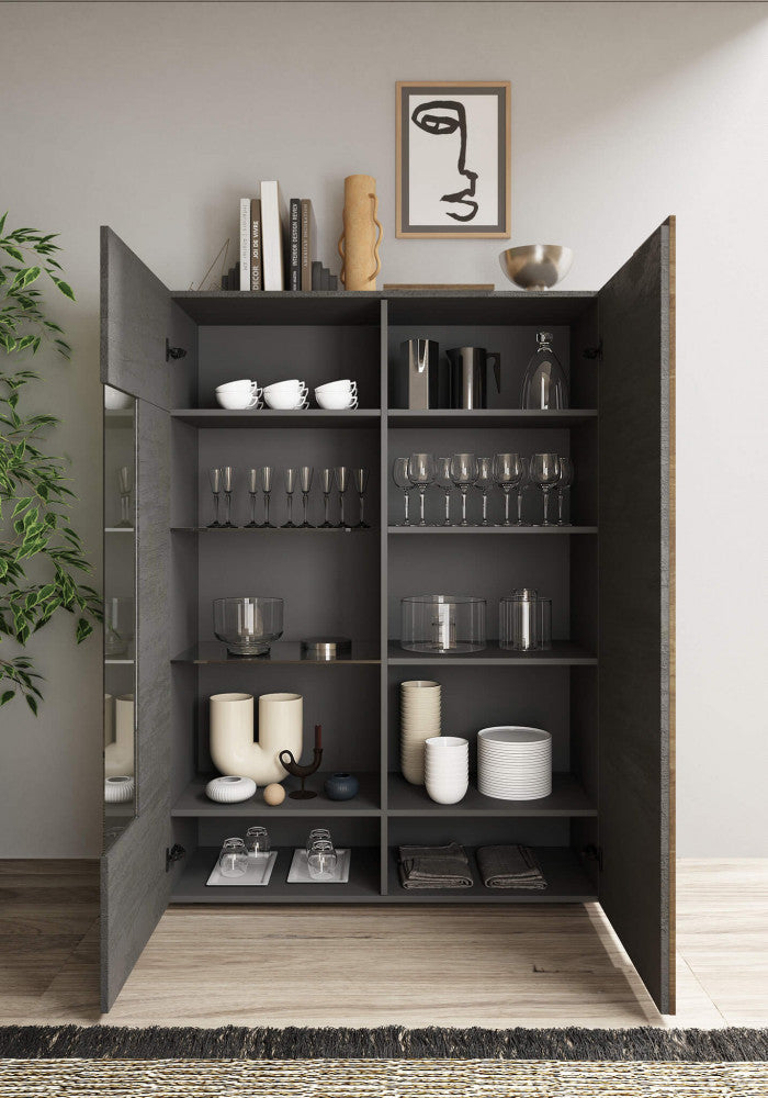 VETRINA 2 ANTE TITANIO/MERCURE ALBERTO