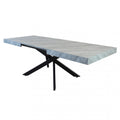 TAVOLO ALLUNGABILE DARREN GRIGIO EFFETTO PIETRA 160/240 X 90