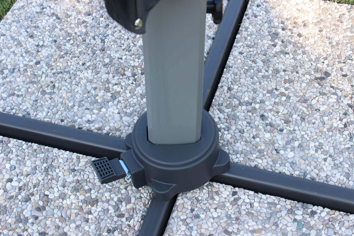 OMBRELLONE DARWIN GRIGIO P/L 3 X 3 TELO GRIGIO