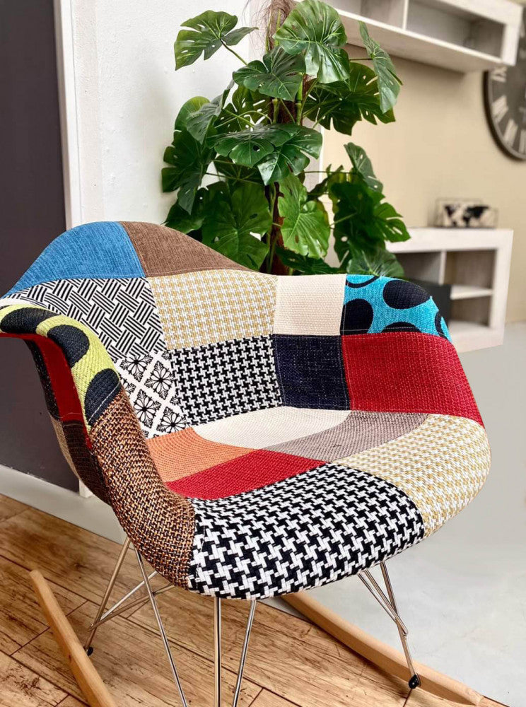 POLTRONA DONDOLO MORITZ PATCHWORK