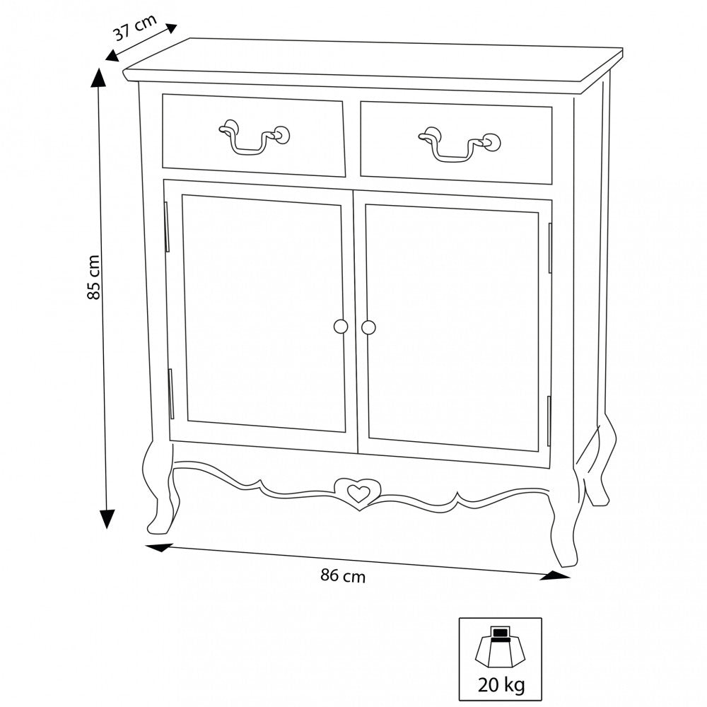 CREDENZA CUORE