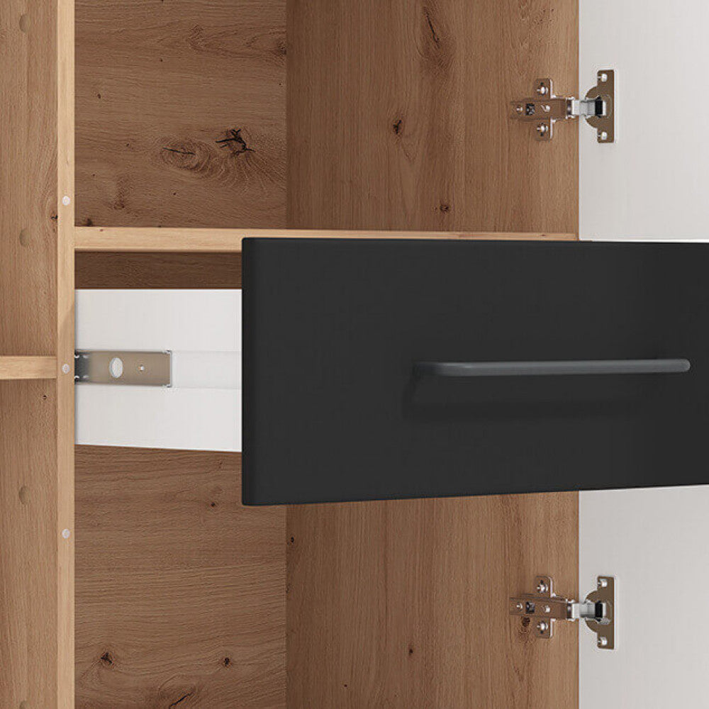 VETRINA LUSITANIA ROVERE ARTIGIANO E NERO