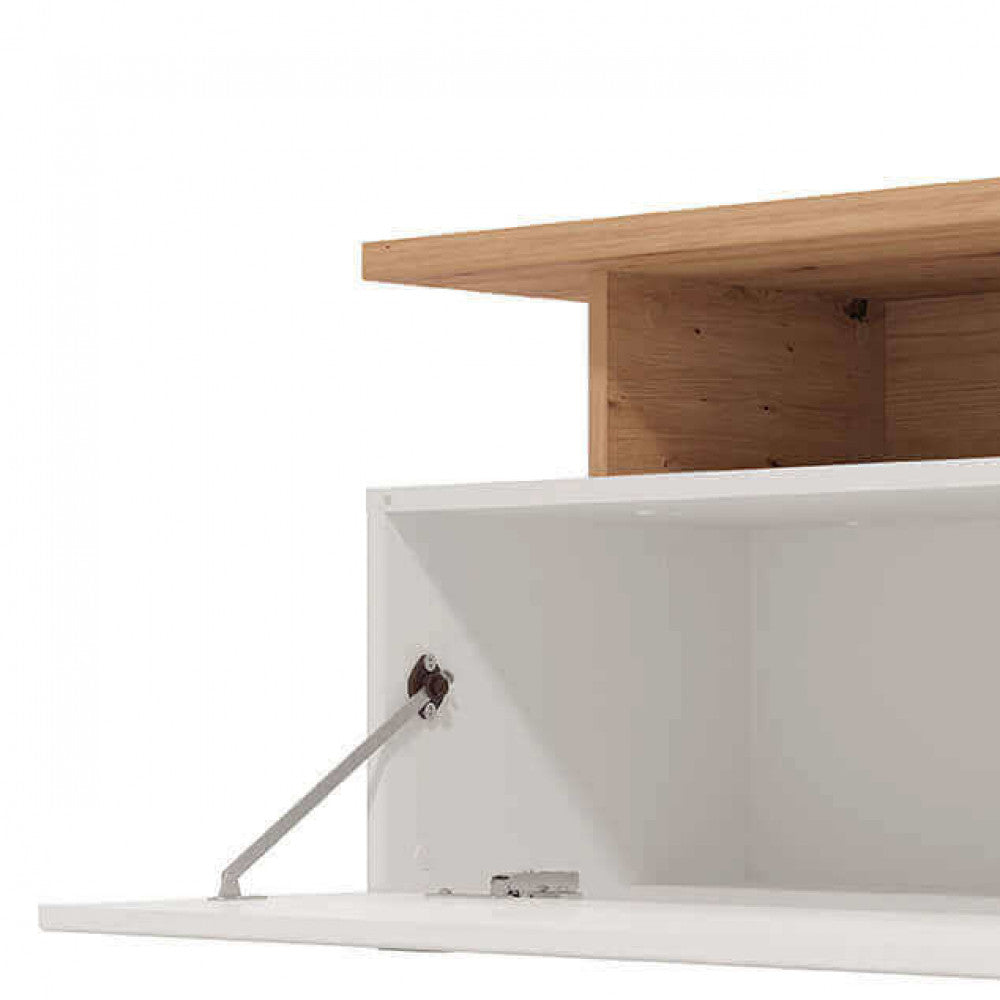 PORTATV ARCTIC BIANCO, ROVERE ARTIGIANO E BIANCO GLOSS