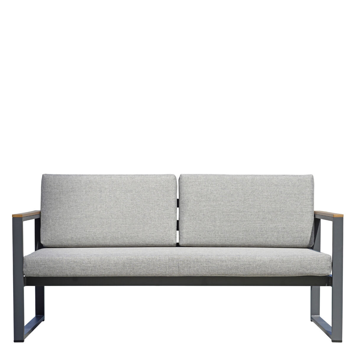 Salotto Cerveteri in alluminio antracite set 151G