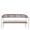 set Milano in Alluminio e Wicker set 152B