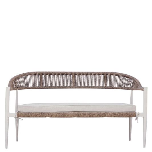 set Milano in Alluminio e Wicker set 152B