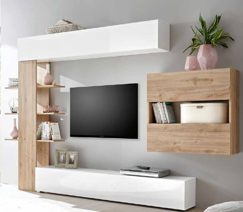 SOGGIORNO COMP. 2 BIANCO LUCIDO/CADIZ ENEA