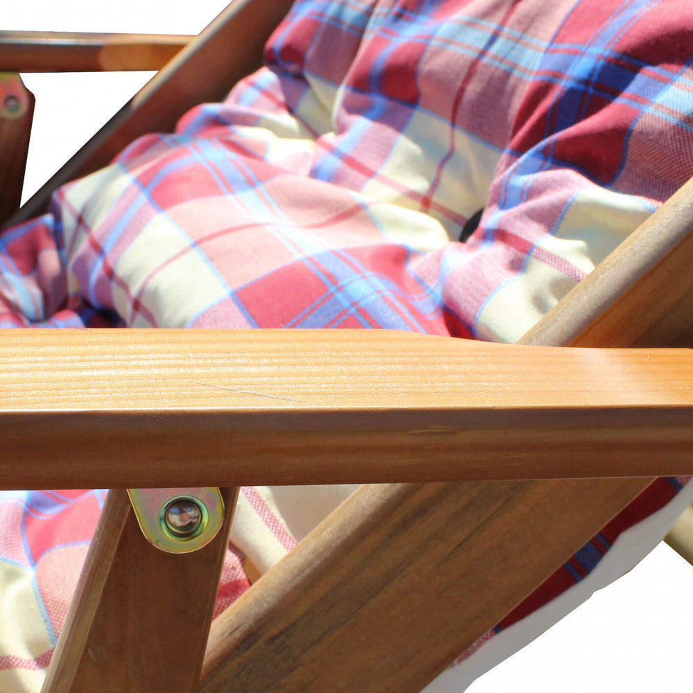 POLTRONA 3 POSIZIONI RELAX MIELE CON CUSCINO