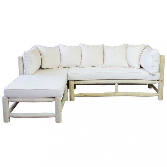 DIVANO CON CHAISE LONGUE MARTINEZ C/CUSCINI