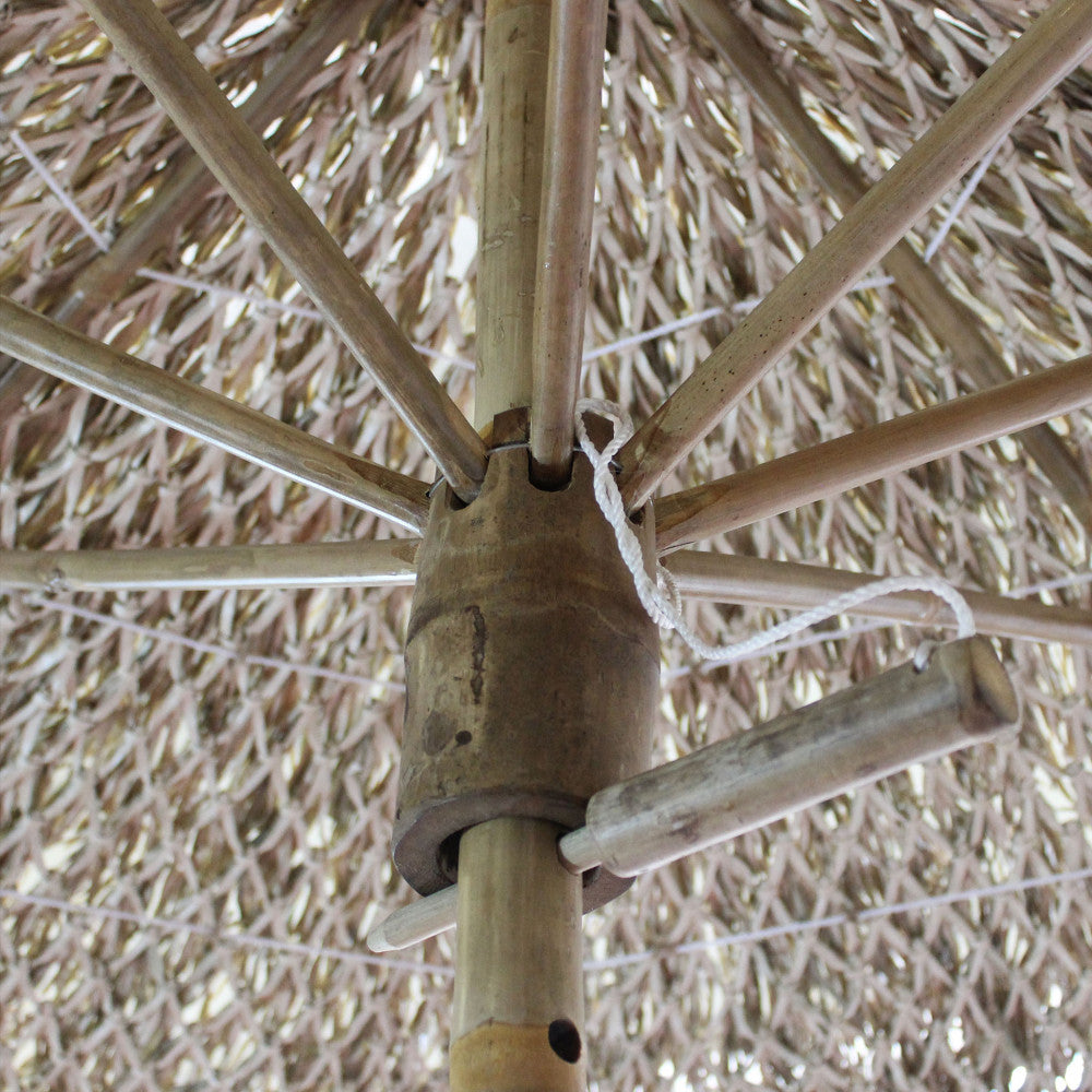 Ombrellone da Giardino Tiki: Fascino Esotico in Bamboo Naturale