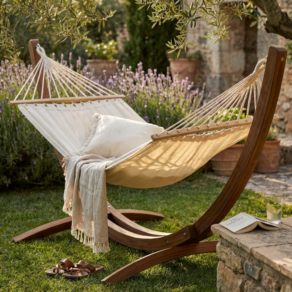 Amaca in Cotone 200 x 150 cm Beige - AM807501-BEIG