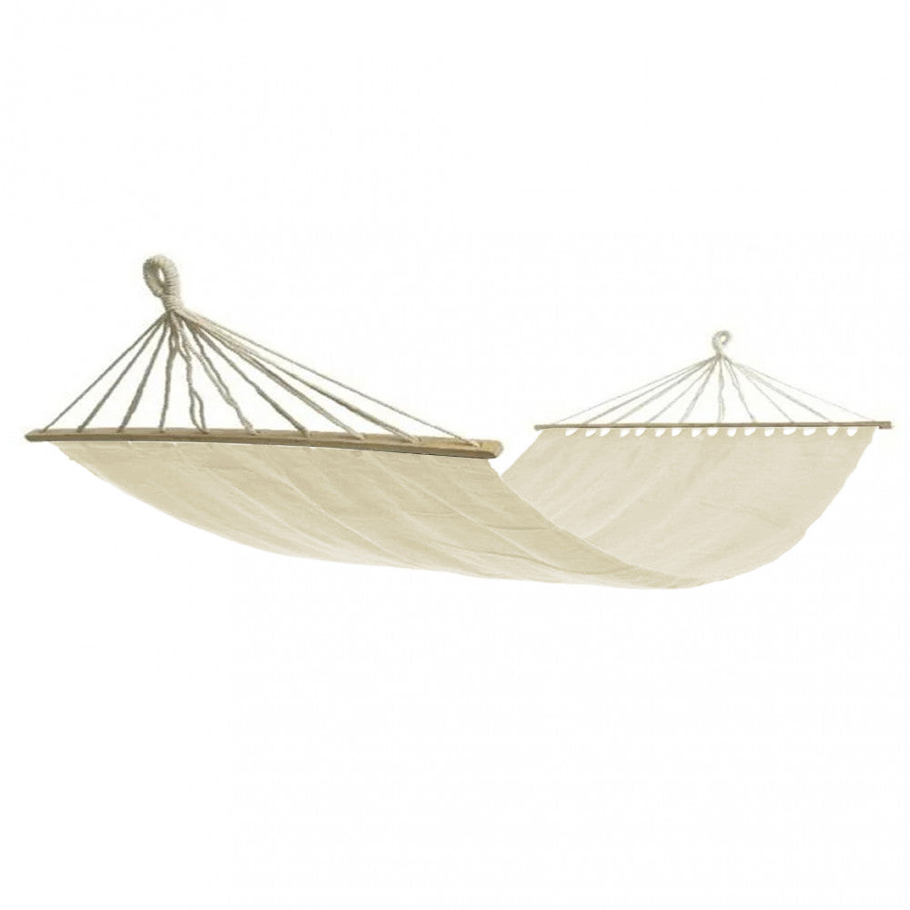 Amaca in Cotone 200 x 150 cm Beige - AM807501-BEIG - foto 3