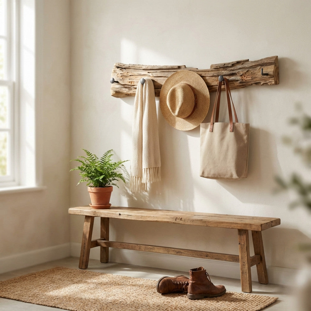 Appendiabiti Dudley in Teak e Metallo 90 cm - MO807354