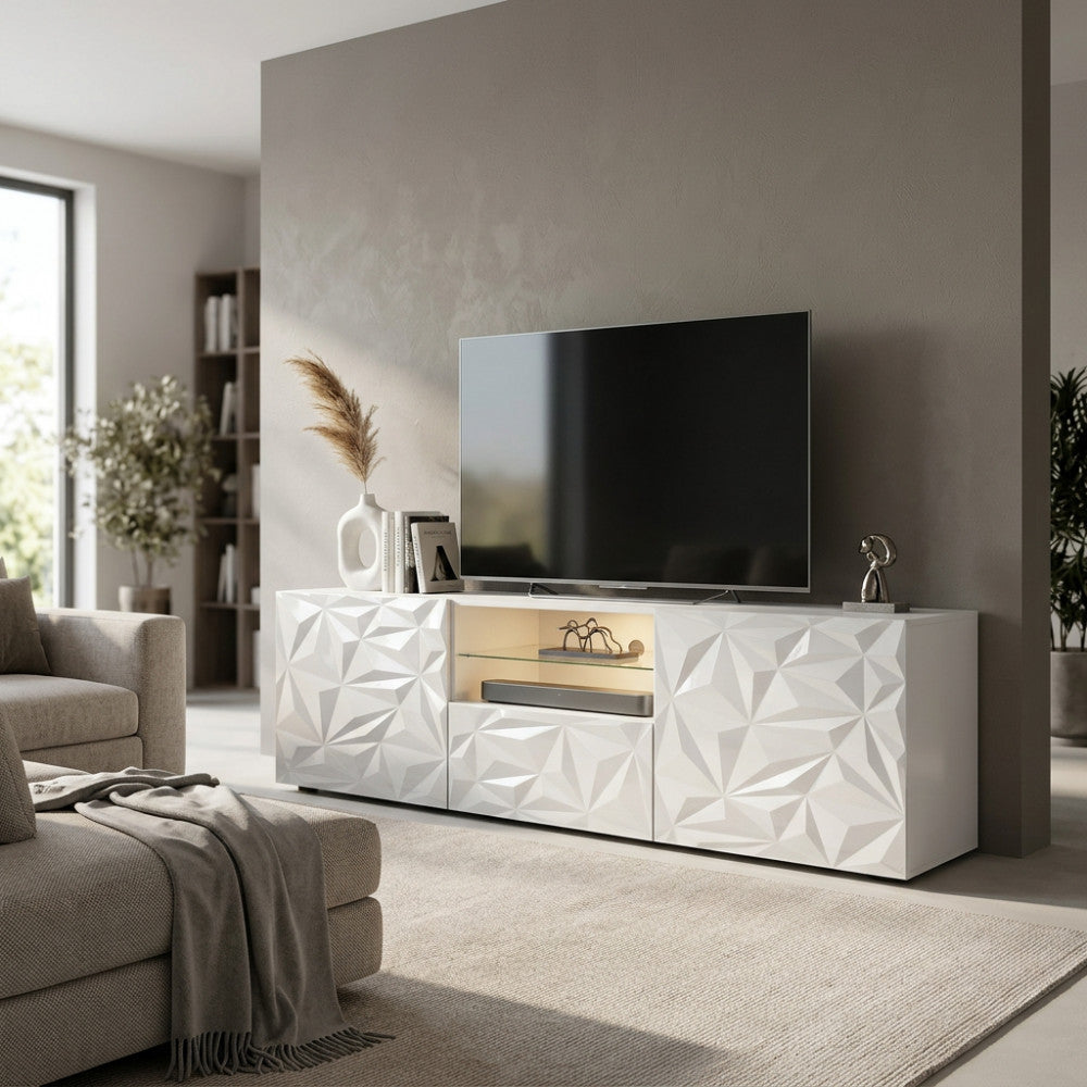 Base TV Andrea Grande Bianco Lucido - ML802463
