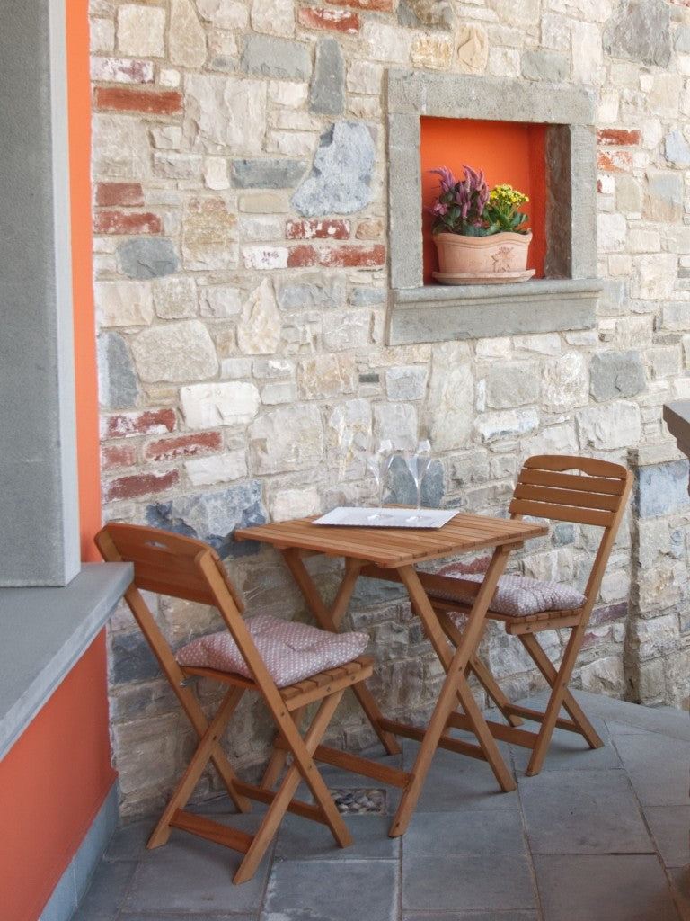 Losa Esterni da vivere Set Bistrot in Legno di Carpino
