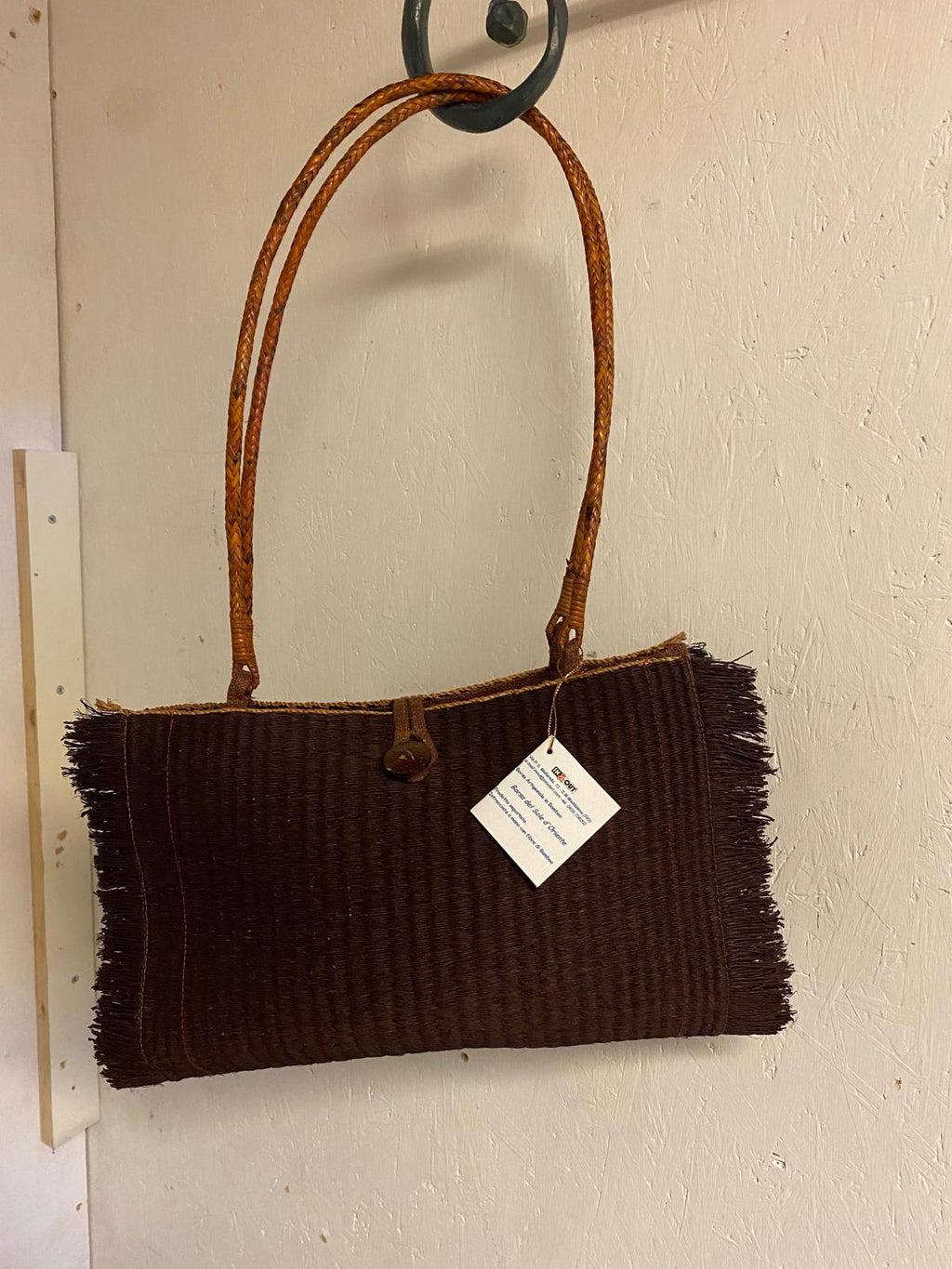 Borsa in fibre naturali stile bohemien.