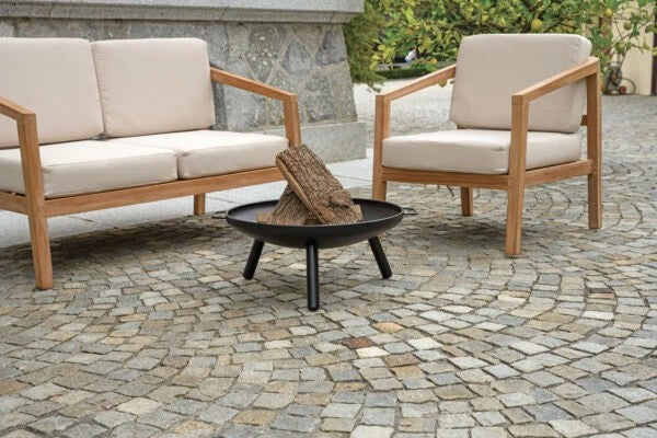 Focolare da esterno BC03 in ferro con maniglie