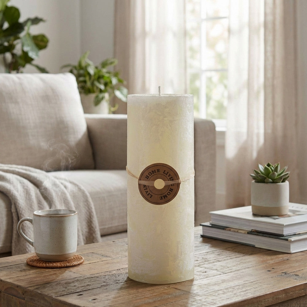 Dettaglio etichetta Home Living candela Cosma