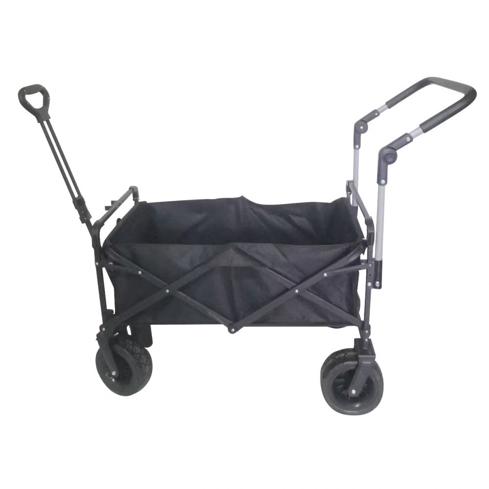 Carrello Artic isolato su sfondo bianco, che mostra la struttura in metallo antracite e il rivestimento in tessuto tecnico sfoderabile.