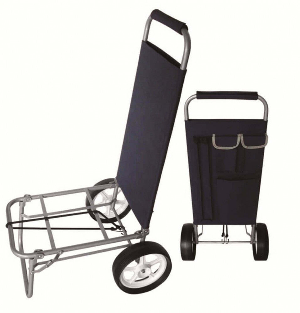 Carrello Cosma Beach piegato per ottimizzare lo spazio