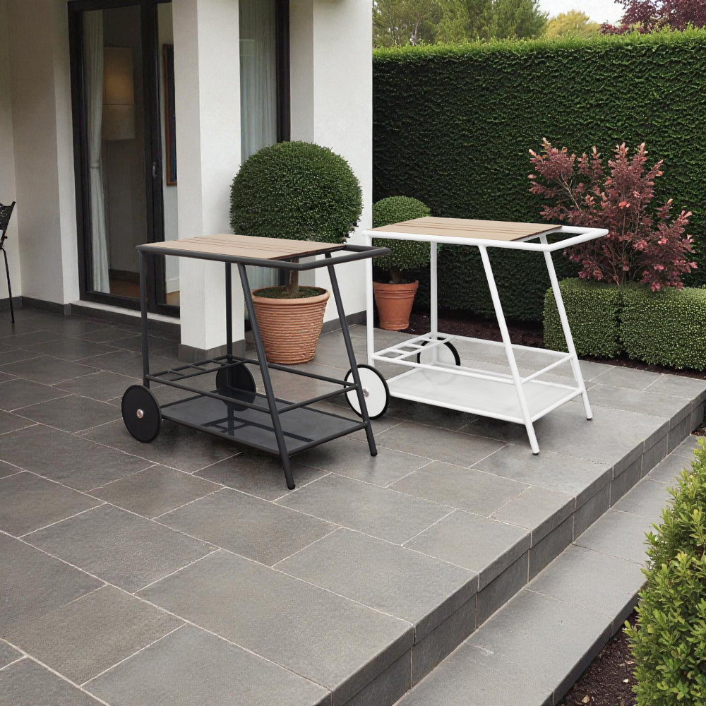 Carrello Maxwell in Alluminio Antracite con Piano HPL - AT804371-ANTR - foto 4
