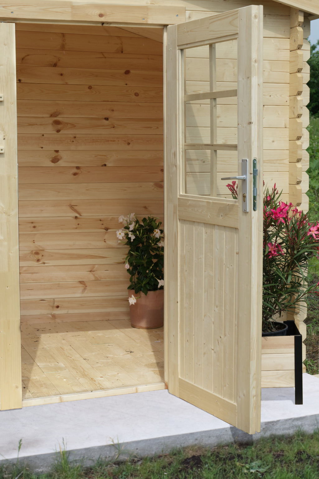 Losa Esterni da Vivere Casetta In Legno Con Porta Doppia