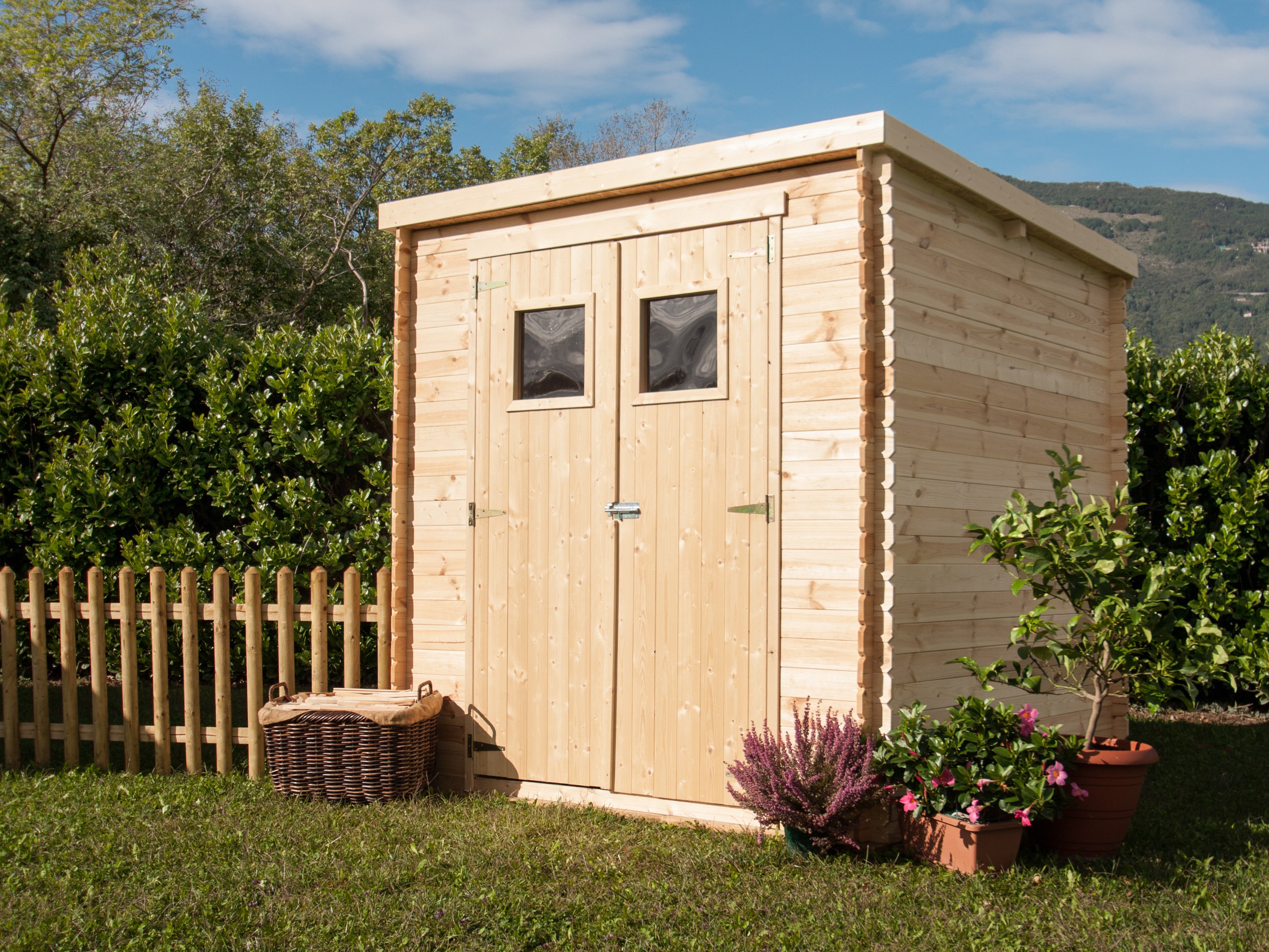 Losa Esterni da vivere Casetta in Legno con Incastri Blockhouse