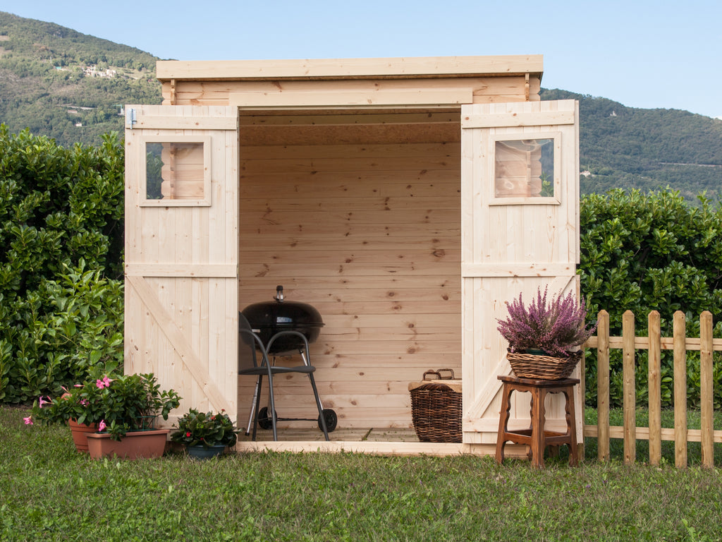 Struttura blockhouse ad incastro