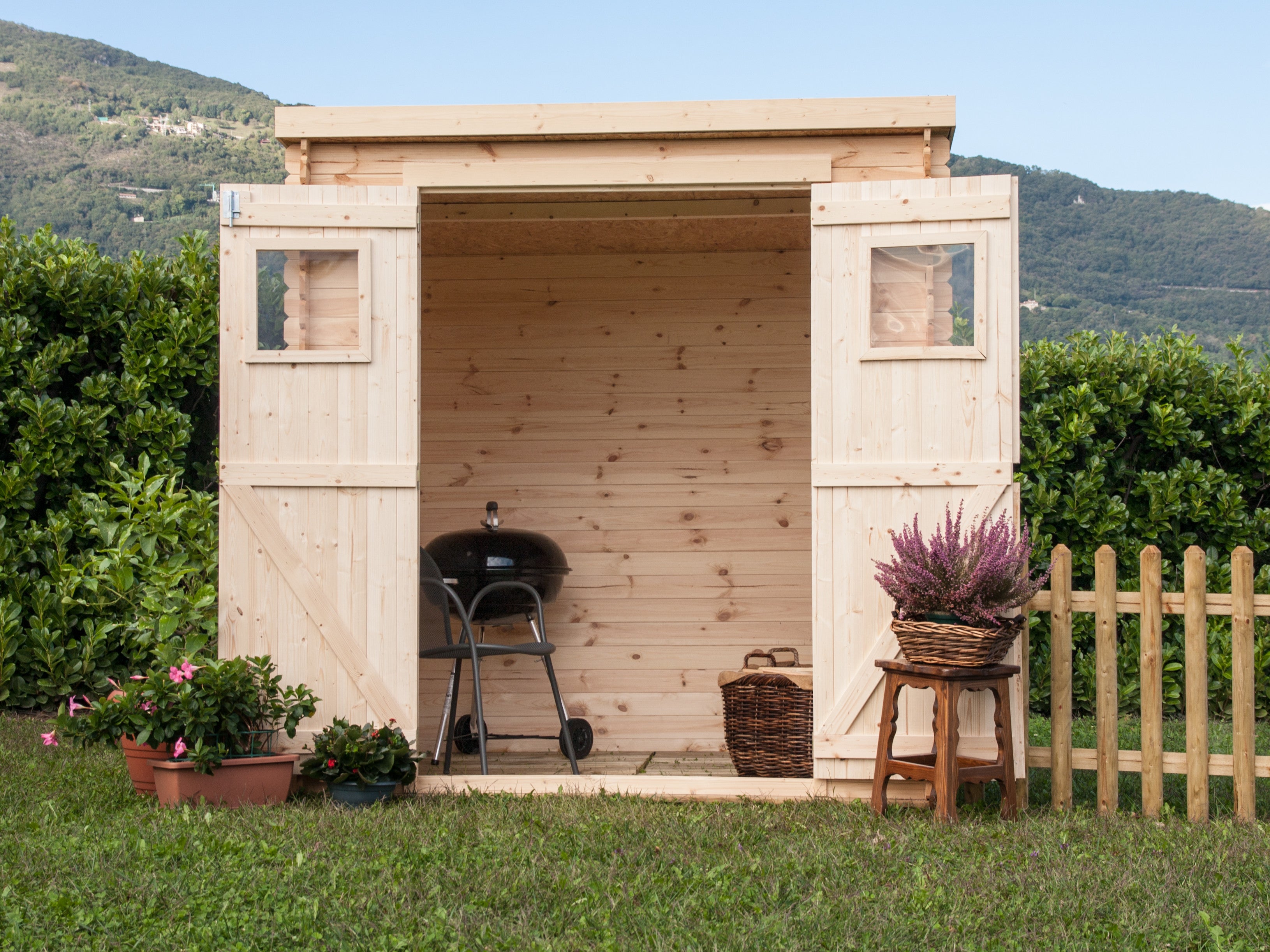 Struttura blockhouse ad incastro