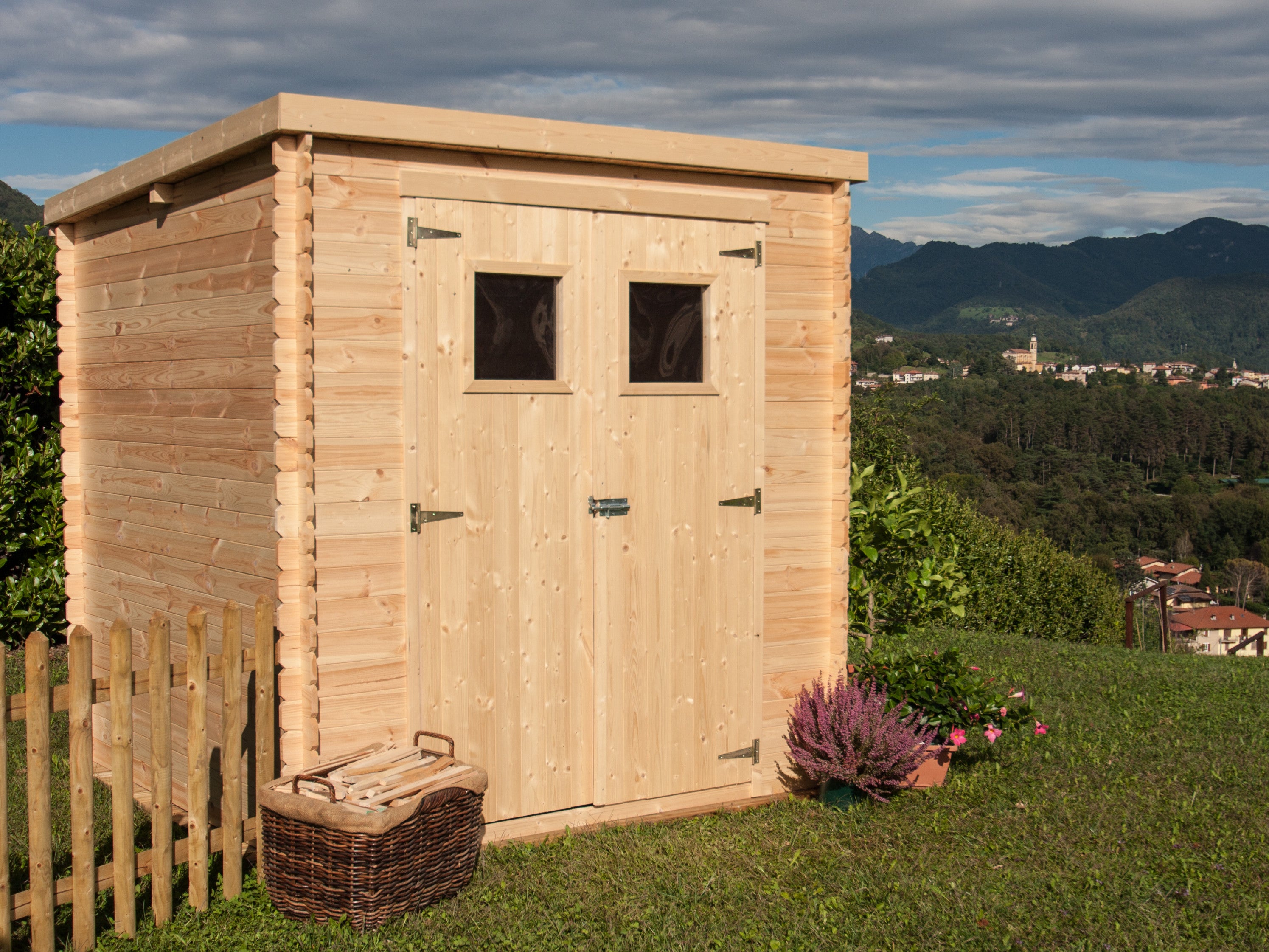 Losa Esterni da vivere Casetta in Legno con Incastri Blockhouse